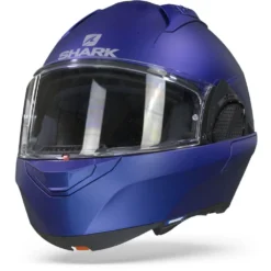 Shark Evo GT Blank Mat Electric Blauw Systeemhelm -Motorfiets Uitrusting Winkel sharkevogtblankmattblue frontpage