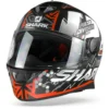 Shark Skwal 2 Noxxys Mat Zwart Rood Zilver KRS Integraalhelm