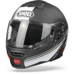 Shoei Neotec II Separator TC-5 Mat Zwart Wit Rood Systeemhelm -Motorfiets Uitrusting Winkel shoeineotec2separatortc 5blackwhitered frontpage