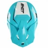 SHOT Furious Chase Zwart Turquoise Glanzend Crosshelm