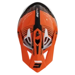 SHOT Lite Fury Zwart Neon Oranje Glanzend Crosshelm