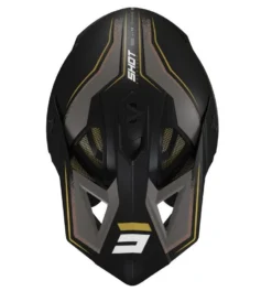 SHOT Lite Prism Zwart Goud Mat Crosshelm