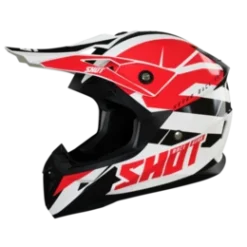 SHOT Pulse Revenge Wit Rood Zwart Glanzend Crosshelm 5 SHOT Pulse Revenge Wit Rood Zwart Glanzend Crosshelm -Motorfiets Uitrusting Winkel shot pulse revenge white red black glossy1