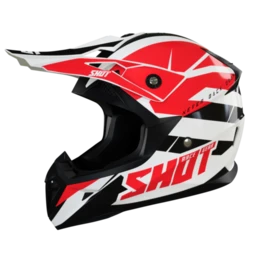 SHOT Pulse Revenge Wit Rood Zwart Glanzend Crosshelm 3 SHOT Pulse Revenge Wit Rood Zwart Glanzend Crosshelm - Afbeelding 3