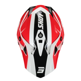 SHOT Pulse Revenge Wit Rood Zwart Glanzend Crosshelm 2 SHOT Pulse Revenge Wit Rood Zwart Glanzend Crosshelm - Afbeelding 2