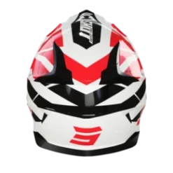 SHOT Pulse Revenge Wit Rood Zwart Glanzend Crosshelm
