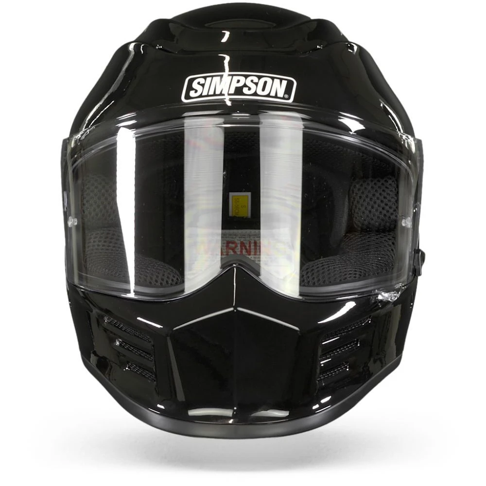Simpson Speed Zwart Metal Integraalhelm 4 Simpson Speed Zwart Metal Integraalhelm - Afbeelding 4