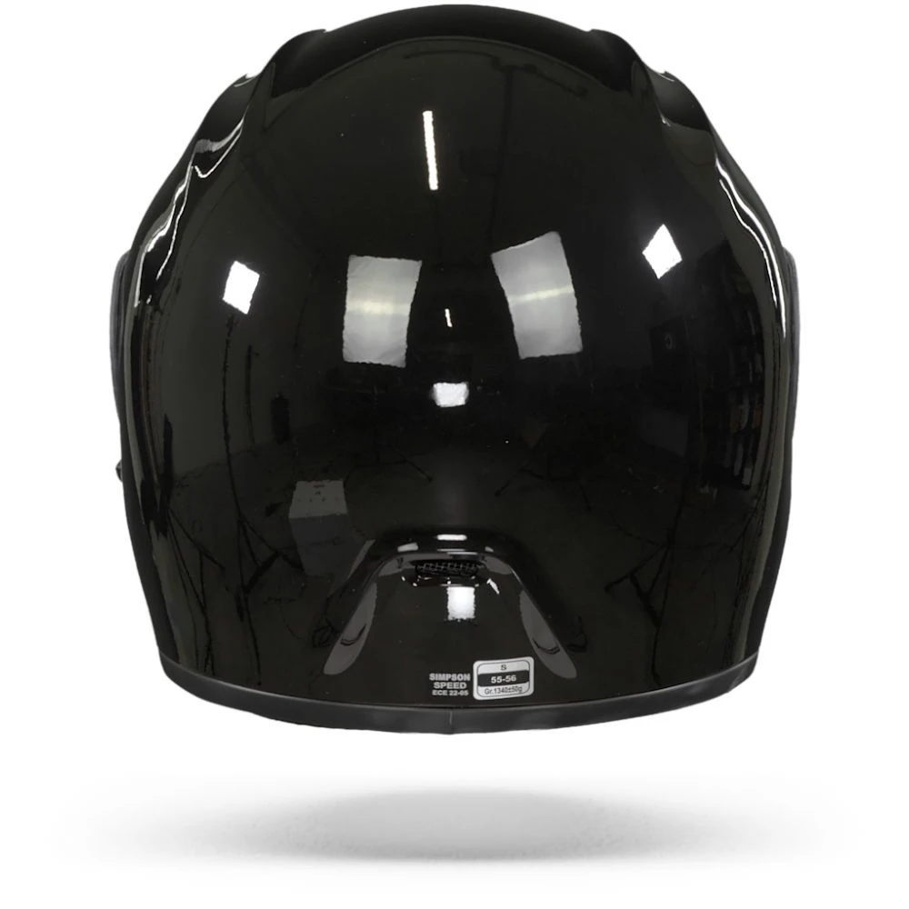 Simpson Speed Zwart Metal Integraalhelm 2 Simpson Speed Zwart Metal Integraalhelm - Afbeelding 2