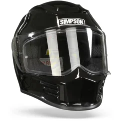 Simpson Speed Zwart Metal Integraalhelm 8 Simpson Speed Zwart Metal Integraalhelm -Motorfiets Uitrusting Winkel simpson speed black metal.35