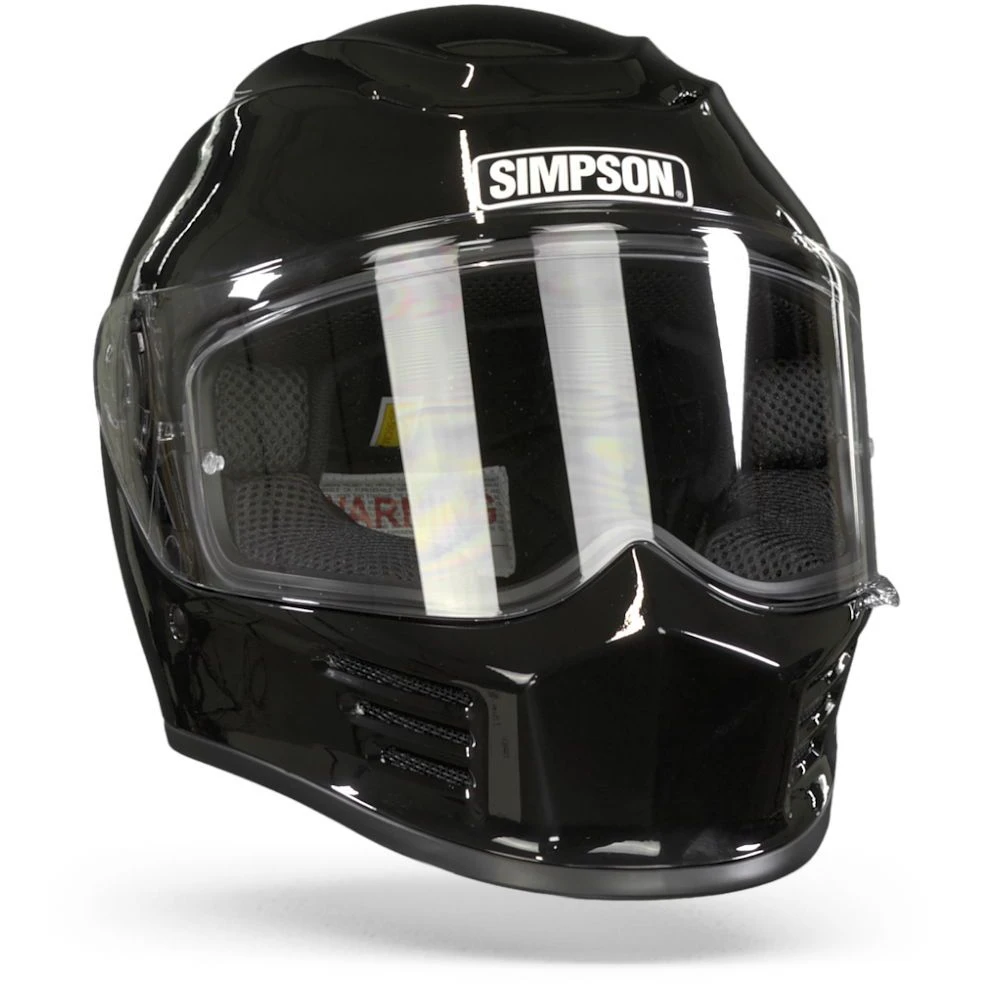 Simpson Speed Zwart Metal Integraalhelm 3 Simpson Speed Zwart Metal Integraalhelm - Afbeelding 3