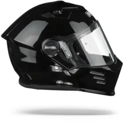 Simpson Darksome Zwart Metal Systeemhelm -Motorfiets Uitrusting Winkel simpson darksome black metal.29 1