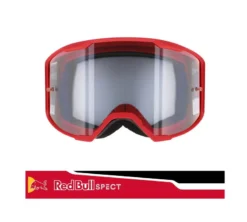 Spect Red Bull Strive Mx Goggles Single Lens Red Black Clear