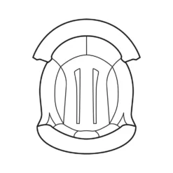 Shark Spartan GT (Carbon) Alveotec Grijs Top Pad