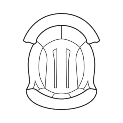 Shark Spartan Fabric Cap Lining IN5050PBLUXS