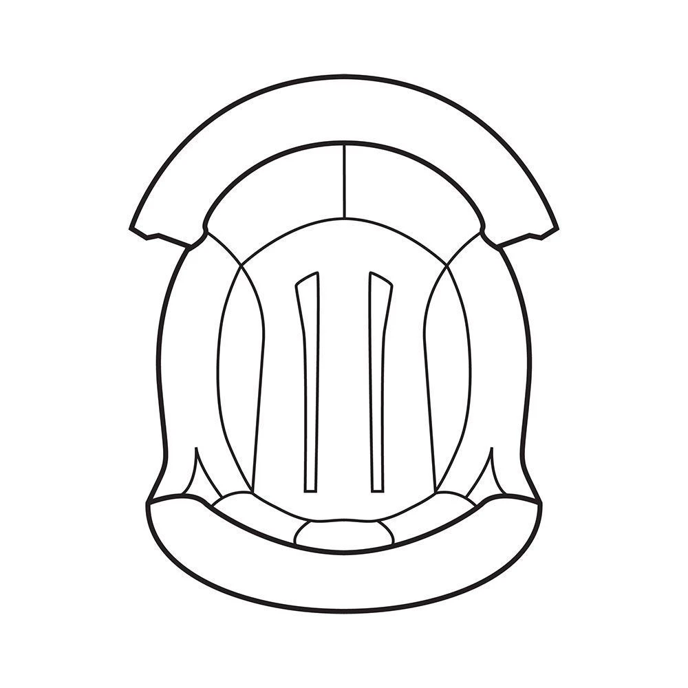 Shark Spartan Fabric Cap Lining IN5050PBLUXS 1 Shark Spartan Fabric Cap Lining IN5050PBLUXS