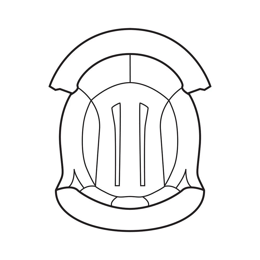 Shark Spartan Fabric Cap Lining IN5050PBLUXL 1 Shark Spartan Fabric Cap Lining IN5050PBLUXL