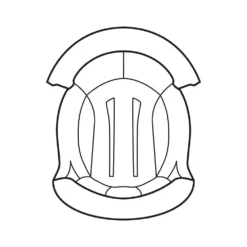 Shark Spartan Fabric Cap Lining IN5050PBLUXXL