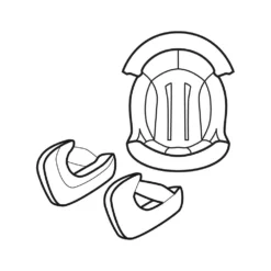 Scorpion Exo-R1 Carbon Air Wit Binnenvoering Set