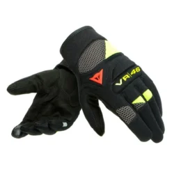 Dainese VR46 Curb Kort Zwart Anthraciet Fluo Geel
