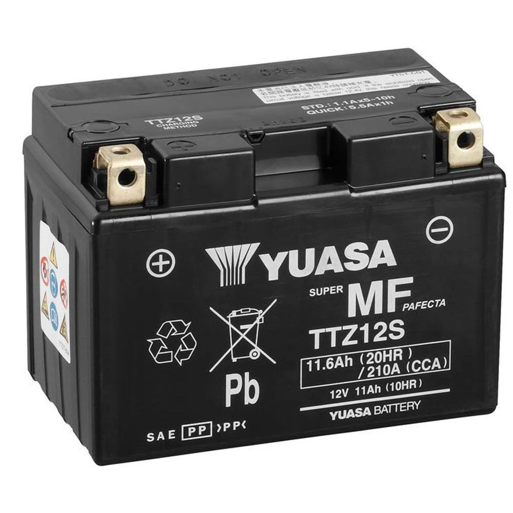 Yuasa TTZ12S (WC) Onderhoudsvrije Motoraccu 1 Yuasa TTZ12S (WC) Onderhoudsvrije Motoraccu